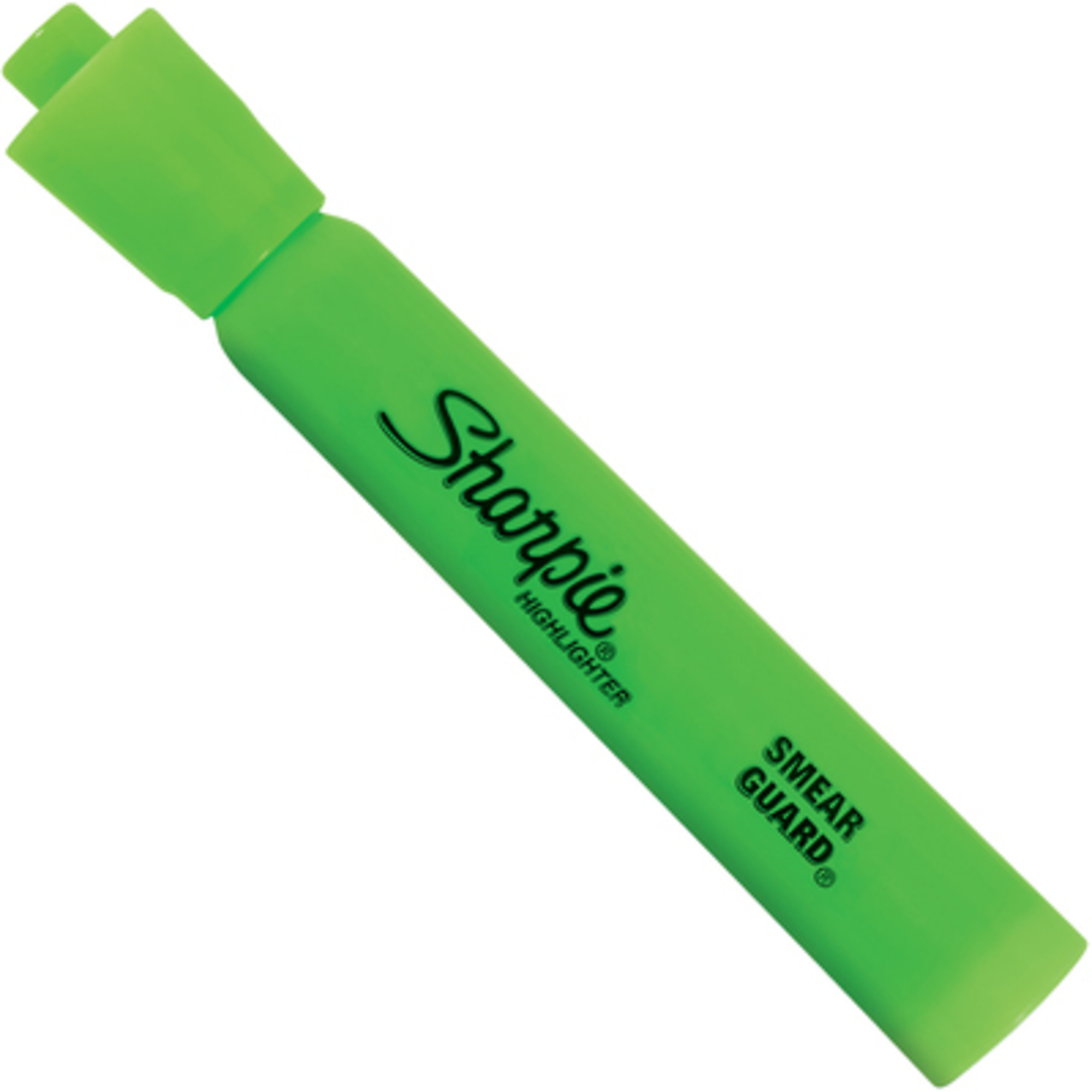 Sharpie Accent Fluorescent Green Highlighters - Chisel Tip, Quick-Drying, 12/Case, Model# MK601FGN